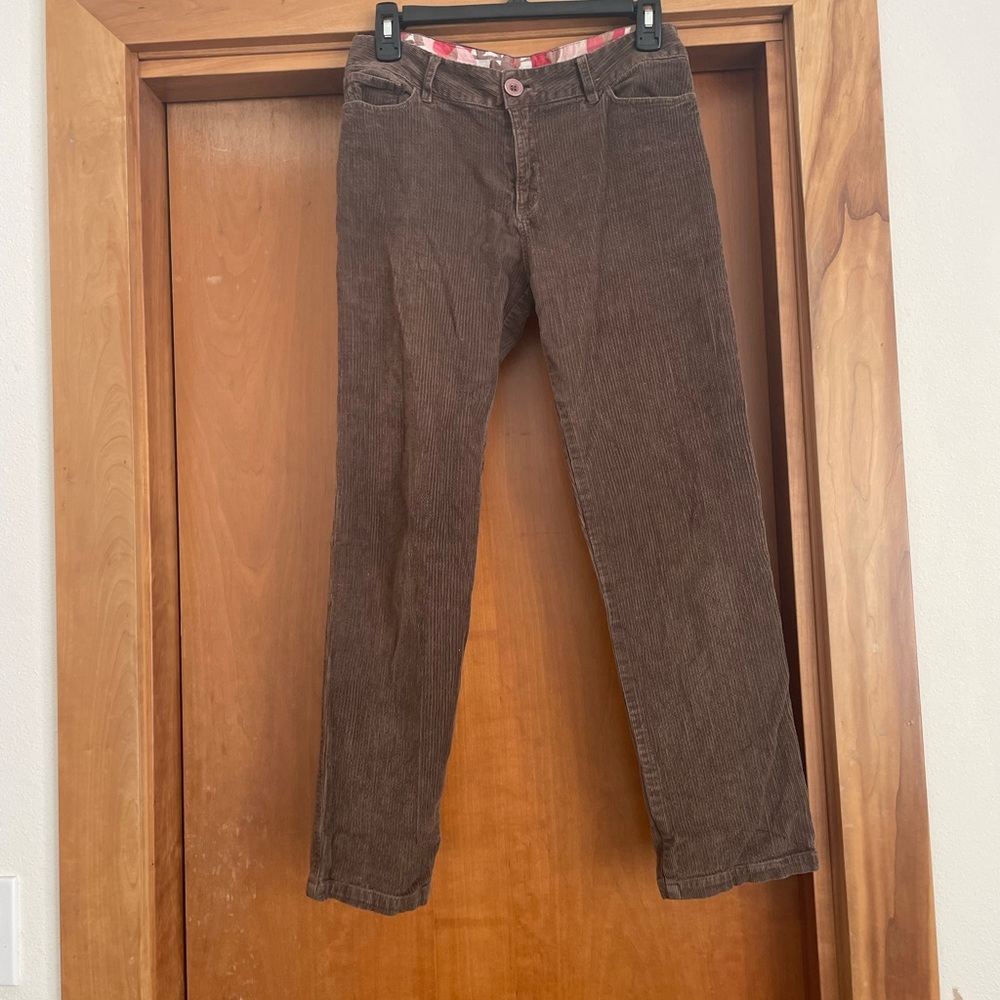 Brown corduroy pants